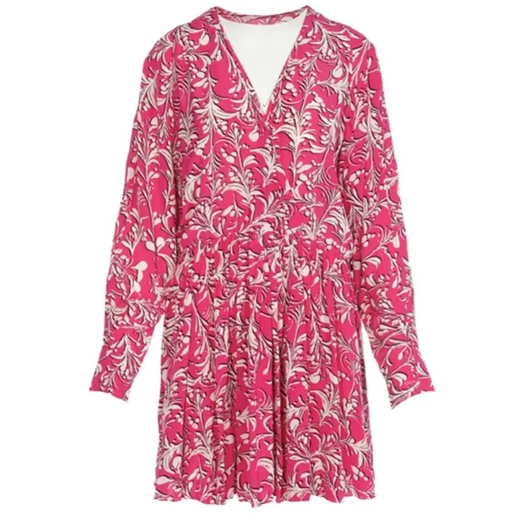 ISABEL MARANT ETOILE Capucine Mini Dress in Pink- FR 36 (US 4) - Picture 4 of 10